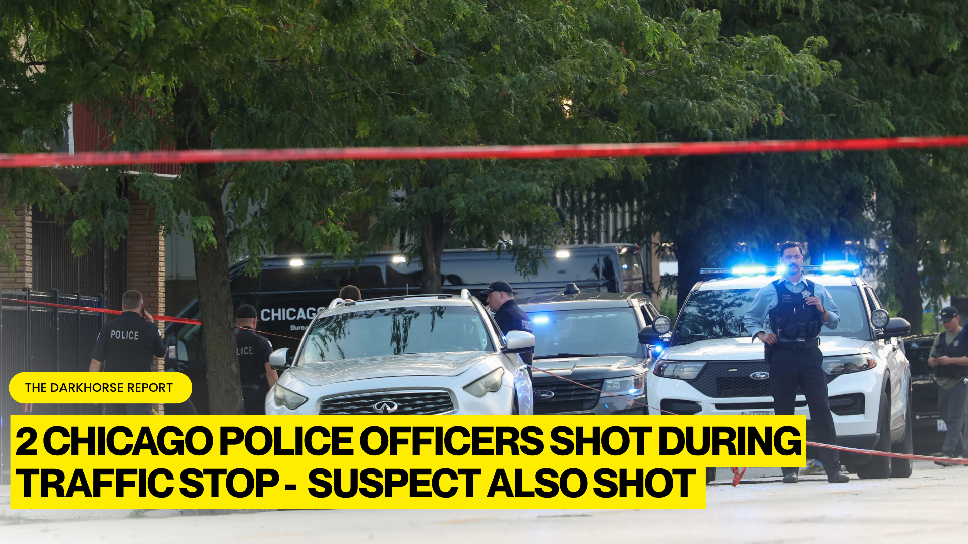 2 CHICAGO PD OFFICERS SHOT DURING TRAFFIC STOP AFTER SUSPECT PULLS GUN FROM BAG WHILE DRIVING HOMEMADE GO-KART ON SOUTH SIDE