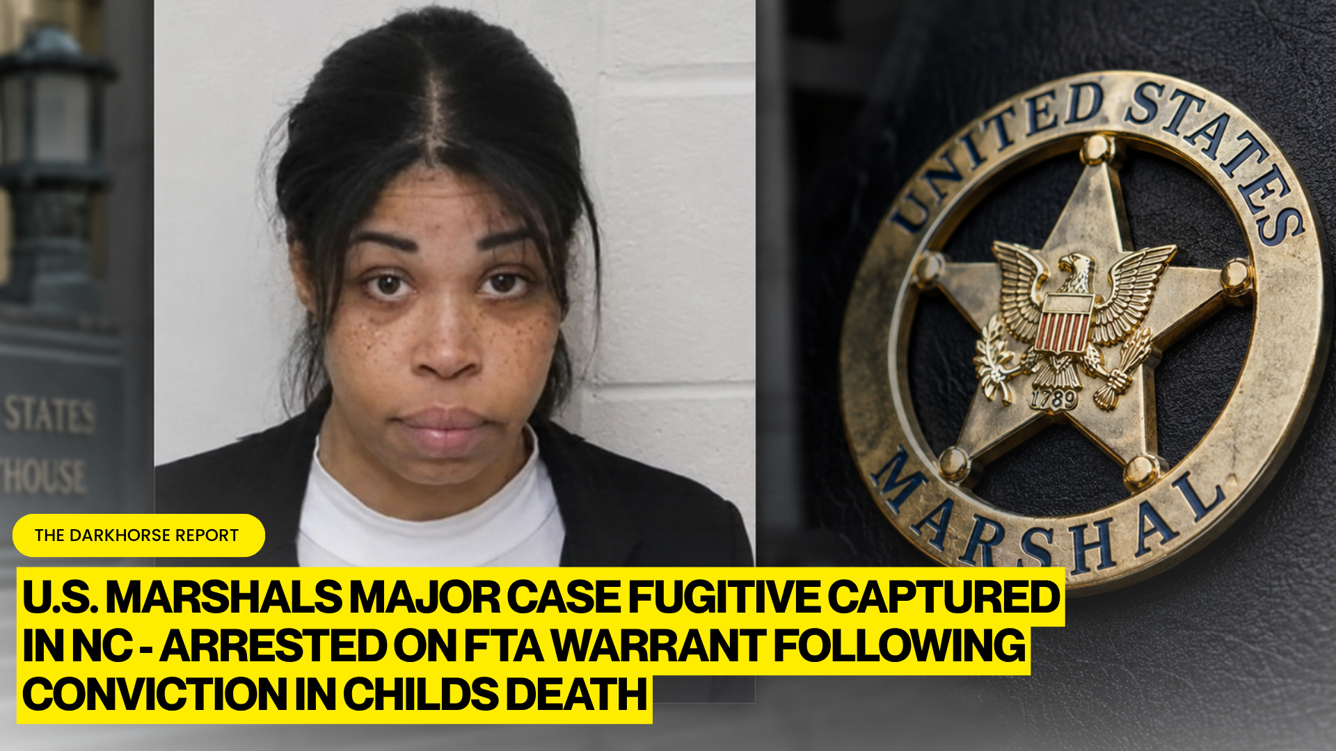 CONVICTED CHILD KILLER ASHLEY NICOLE FRANKLIN CAPTURED IN NORTH CAROLINA AFTER FLEEING 100-YEAR MARYLAND PRISON SENTENCE