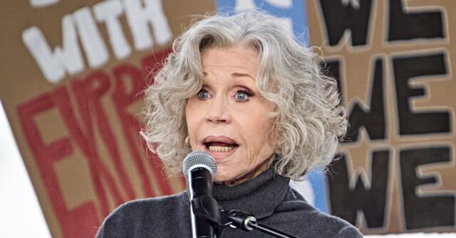 Video: Drag Queens, Deep Breathing, Singing to Fight ‘Fascists’ Highlight Jane Fonda’s Protest Event Countering Trump’s UFC Freedom 250 White House Bash