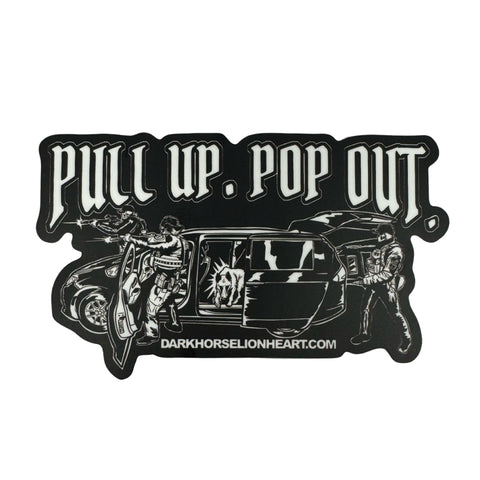 The DH MINIVAN PULL UP. POP OUT. V4 STICKER