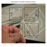 "DH LOGO" TRANSFER STICKER