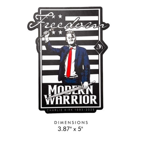 THE CHARLIE KIRK FREEDOM TRIBUTE STICKER