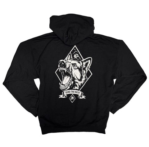The SEND THE NEXT K9 edition Hoodie