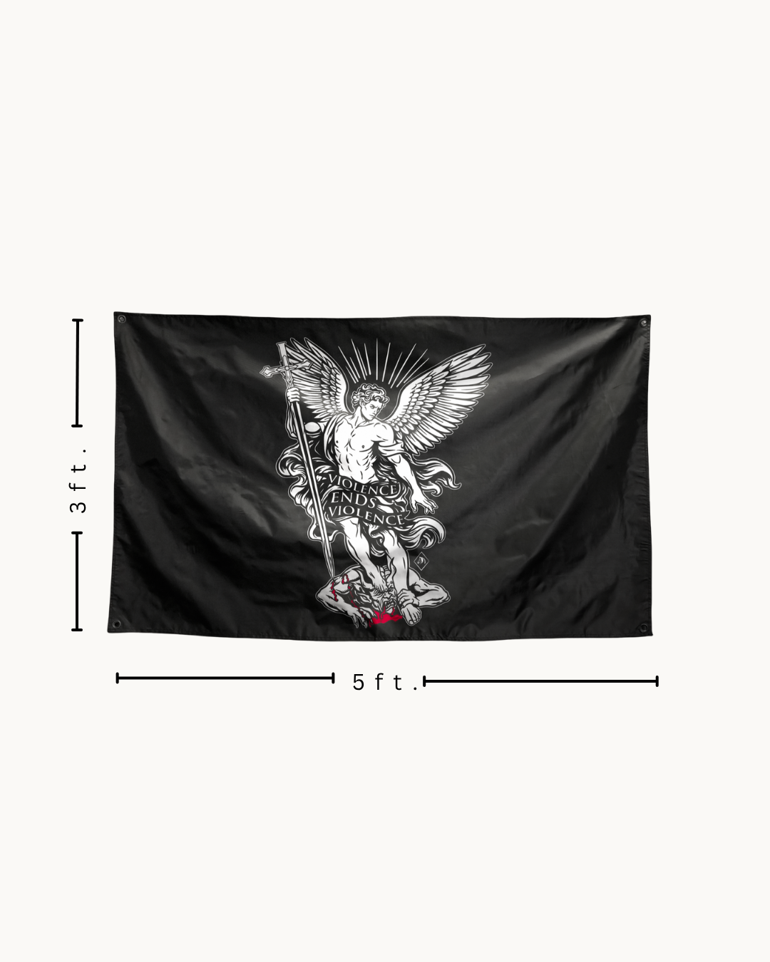 THE DH "VIOLENCE ENDS VIOLENCE" FLAG