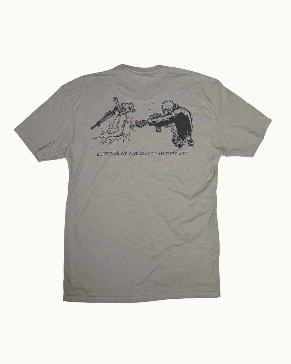 LIMITED EDITION // "BE BETTER AT VIOLENCE" DESERT TAN // CONCRETE GREY
