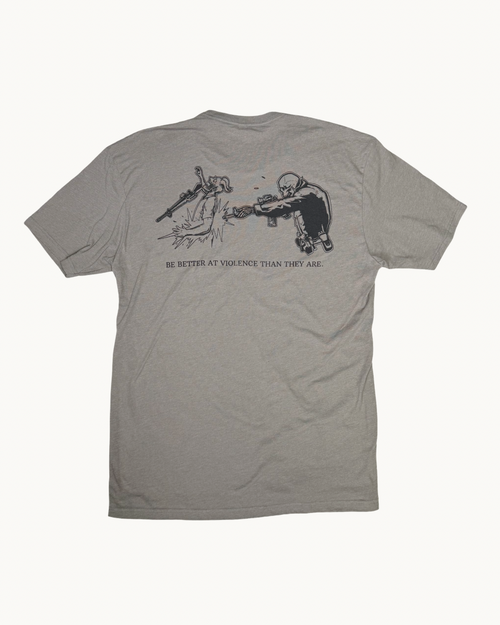 LIMITED EDITION // "BE BETTER AT VIOLENCE" DESERT TAN // CONCRETE GREY
