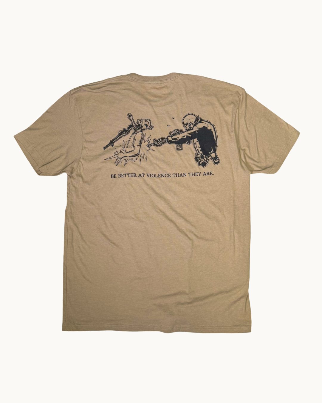 LIMITED EDITION // "BE BETTER AT VIOLENCE" DESERT TAN // CONCRETE GREY