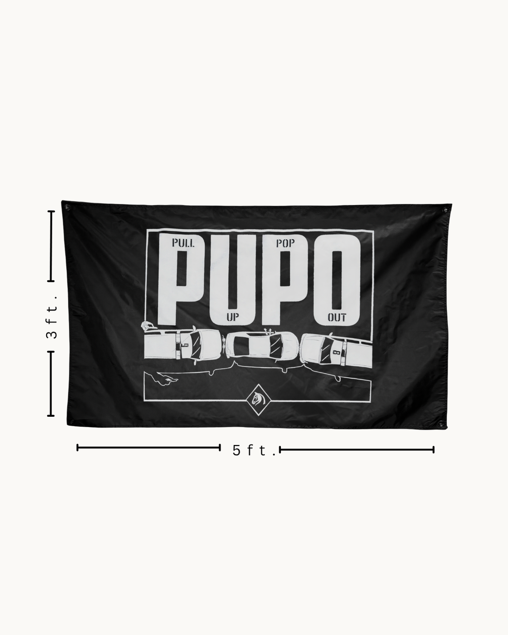 THE DH "PULL UP. POP OUT." FLAG