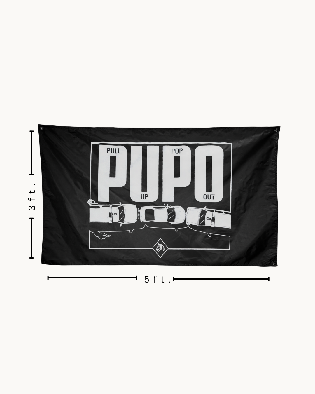 THE DH "PULL UP. POP OUT." FLAG