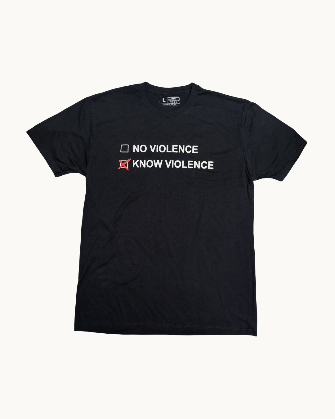 DH "KNOW VIOLENCE" TEE